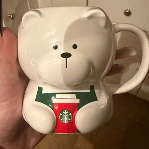 Authentic Starbucks ceramic bear mug/coffee cup